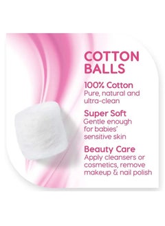 Alarayes 100% Pure Cotton Balls - 50 Pcs  - Image 2