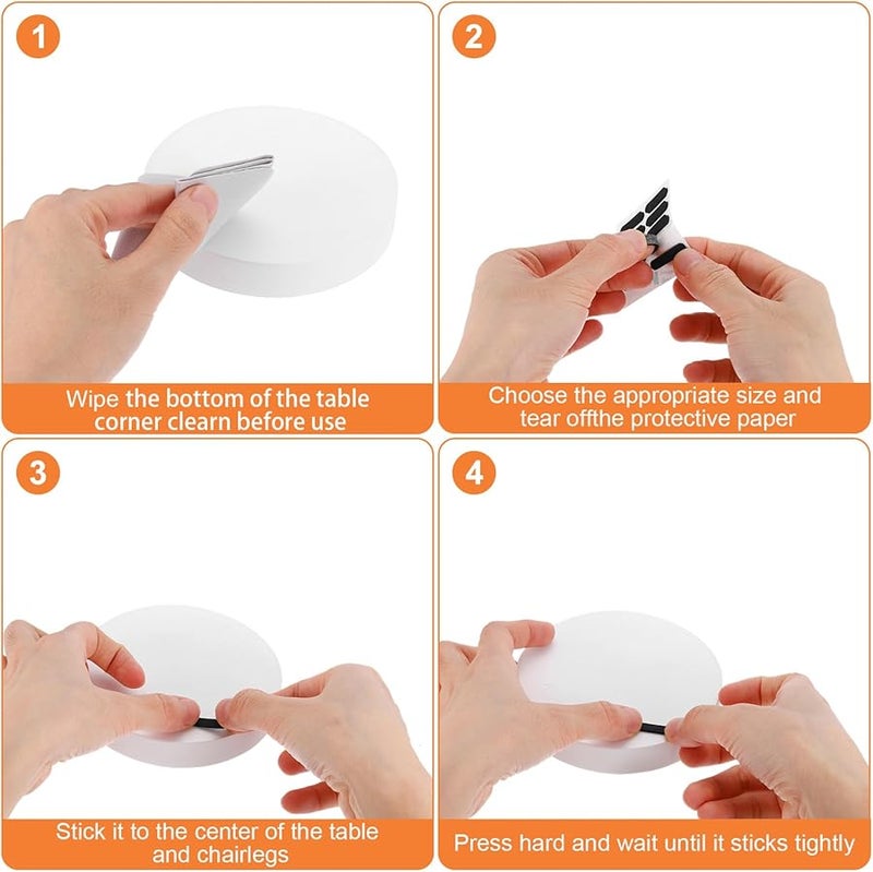 Patikil 23mm Laptop Rubber Feet 10 Pack Anti Skid Pads Replacement Black - Image 5