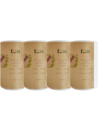 LVBB 100% Bamboo Unscented Biodegradable Cloth Diaper Liners, Gentle and Soft Diaper Liners, Fragance Free and Chlorine Free Cloth Diaper Liners Disposable,100 Counts/Roll (Pack of 4) - pzsku/ZC0C70883F05C9A36A860Z/45/_/1737031246/2bae8f90-8ebf-43a0-8029-edc11193733d