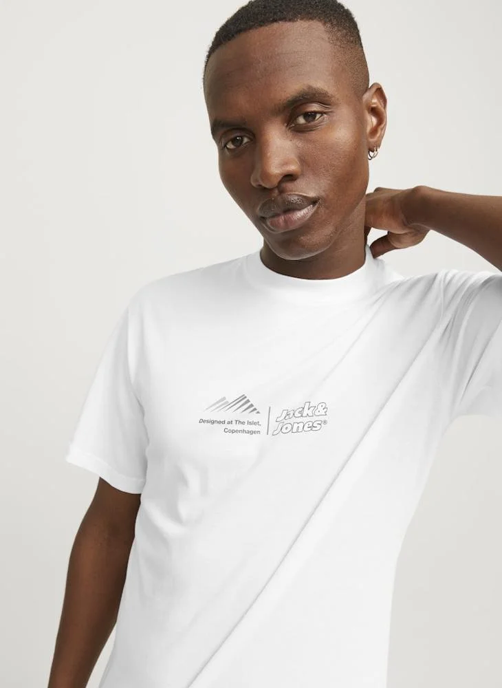 جاك اند جونز Logo Crew Neck T-Shirt