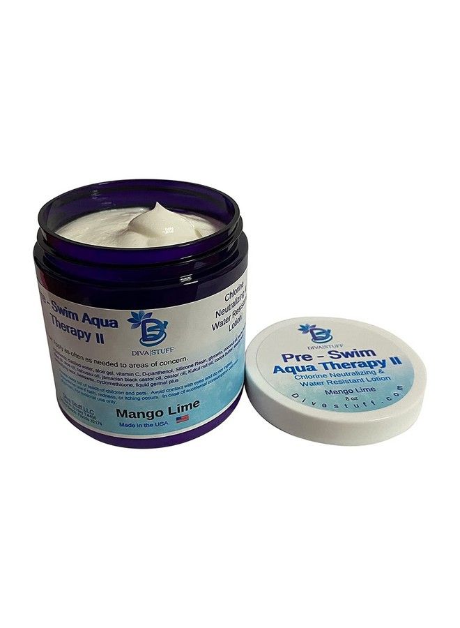 Diva Stuff Preswim Aqua Therapy Chlorine Neutralizing Body Lotion Protects Skin From Chlorine And Salt Water (Mango Lime Water Resistant) - Image 3