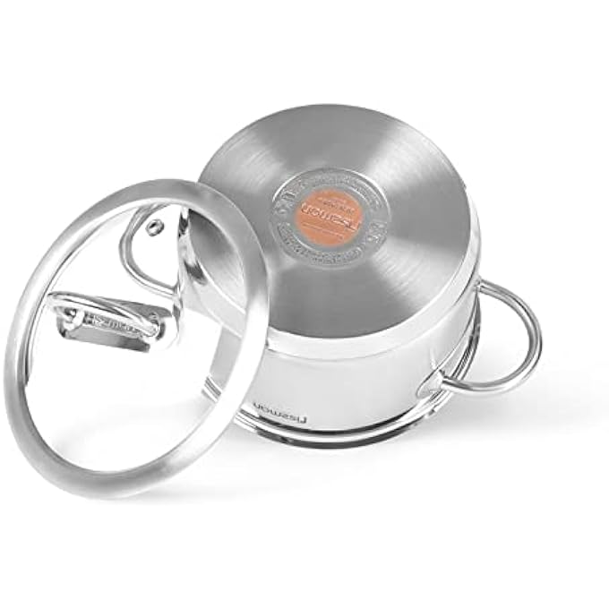 Fissman Stainless Steel Stockpot Benjamin 16X9Cm18L With Glass Lid - Image 2
