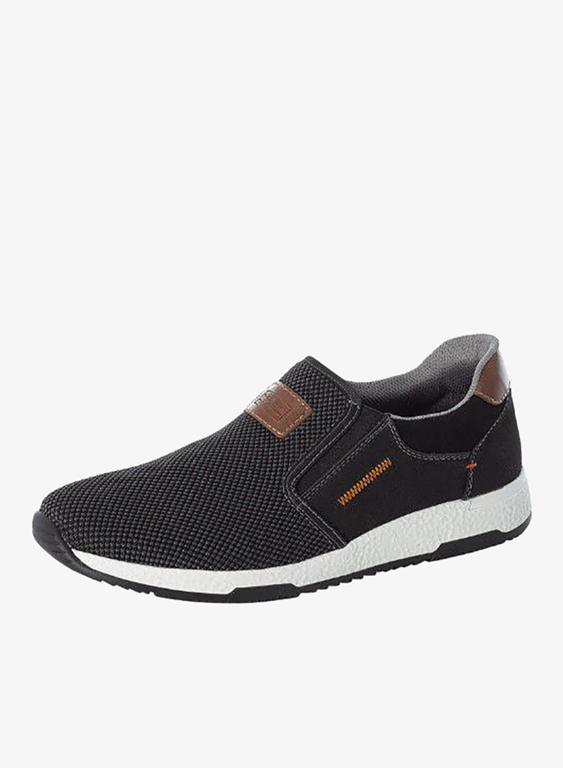 Rieker Mens Casual Shoes B3450-00 Volos Black / Grey 116-1130 - Image 4