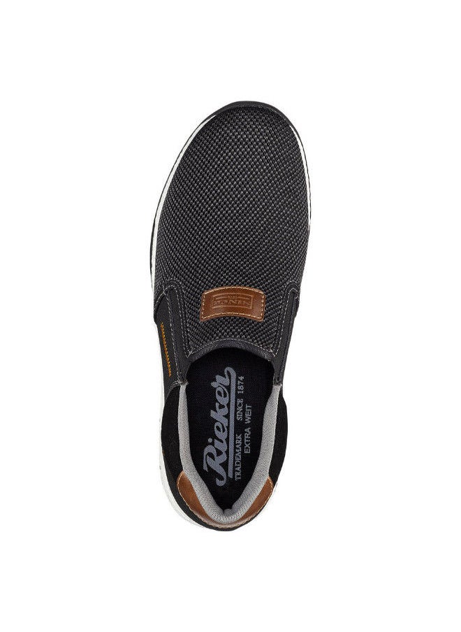 rieker Rieker Mens Casual Shoes B3450-00 Volos Black / Grey 116-1130  - Image 2