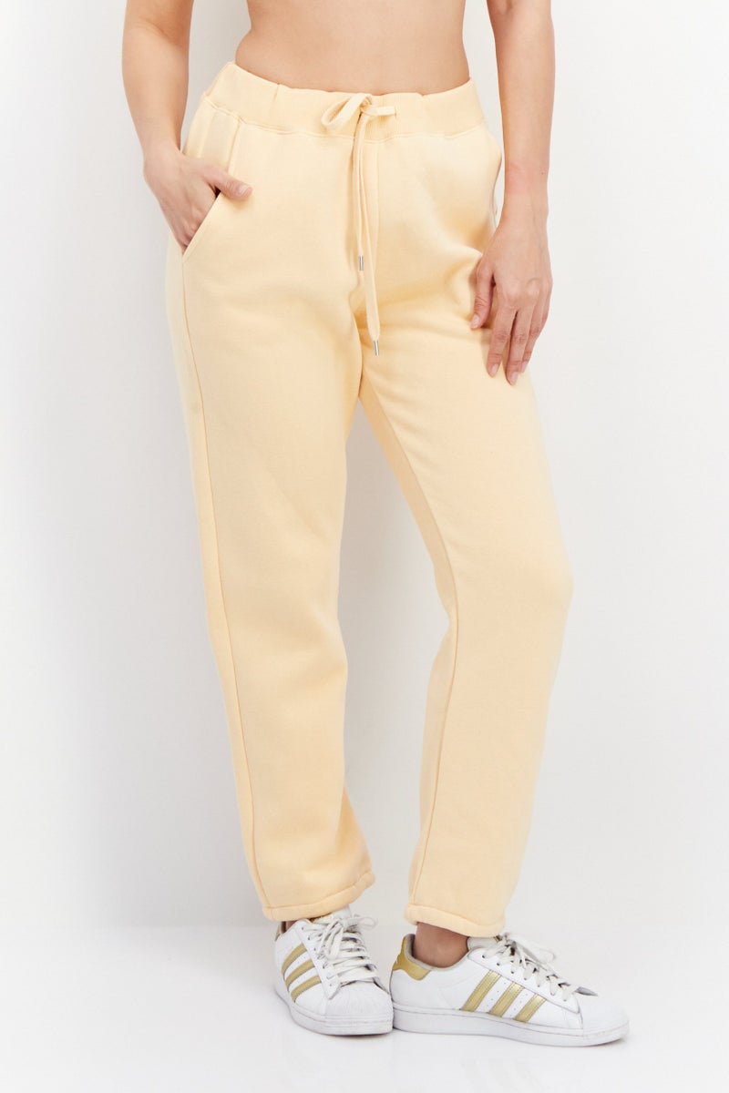 Opus Women Regular Fit Solid Trouser, Light Orange - Image 1