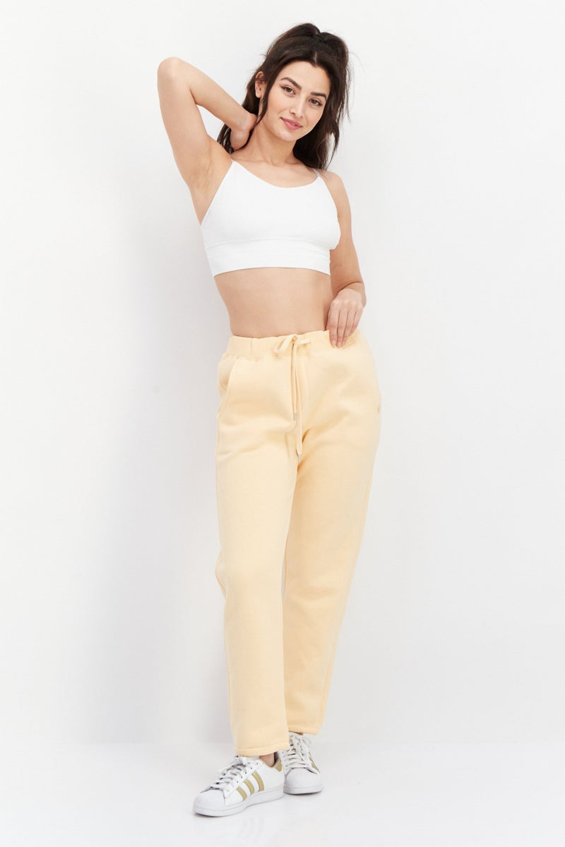 Opus Women Regular Fit Solid Trouser, Light Orange - Image 4