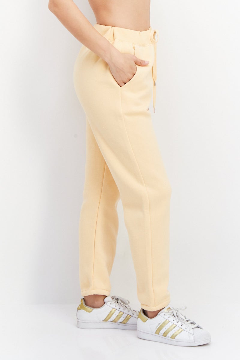 Opus Women Regular Fit Solid Trouser, Light Orange - Image 3