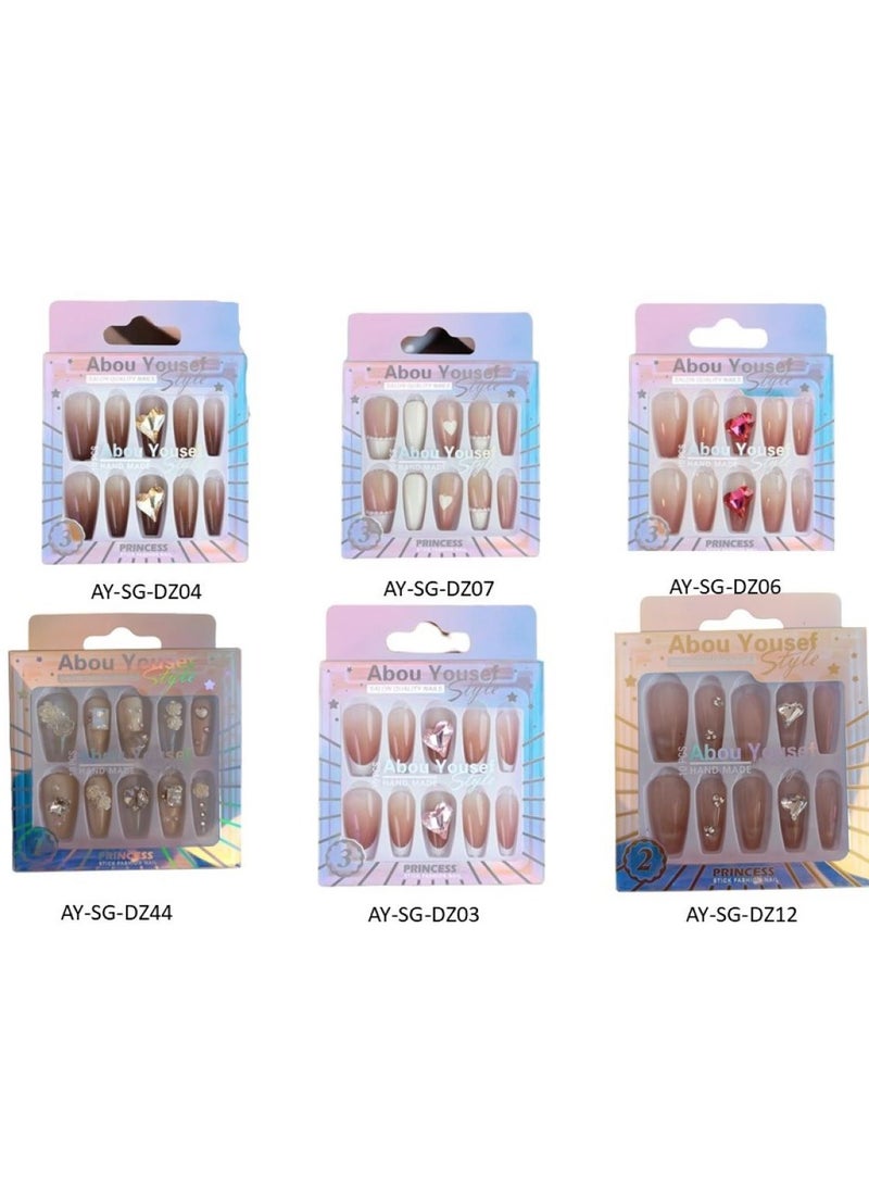 Abou Yousef Style - Abou Yousef Style Princess AY-SG-DZ07 False Nails - Image 1