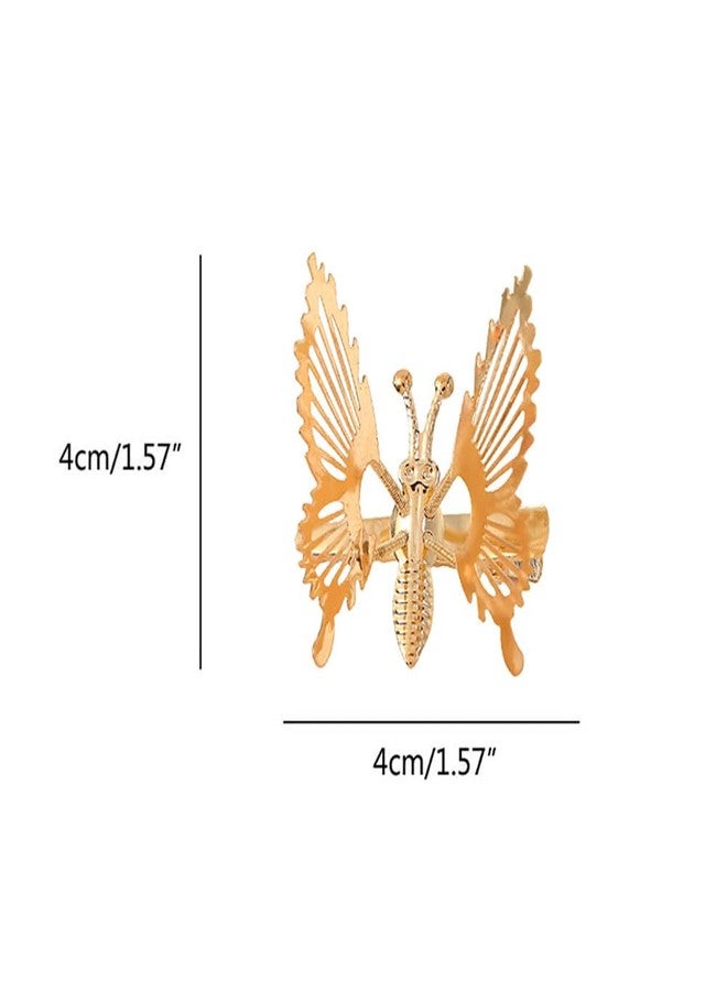 nanaxagly 2 PCS 3D Butterfly Hair Clips, Moving Wings Butterfly Metal Hair Barrettes, Hair Styling Accessories for Girls and Women (Gold/Silver) - Image 5