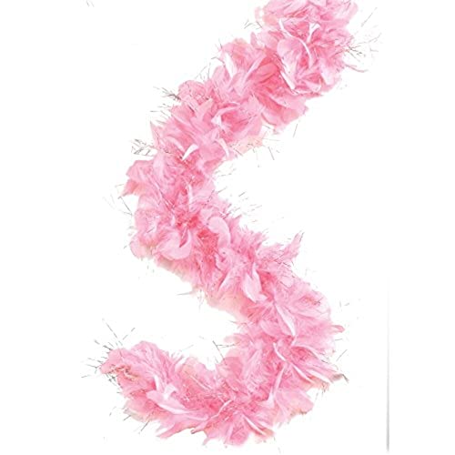 Skywalk Fluffy Feather Boa Strip Dressup Costume Party Wedding Decoration,Party Theme Feather Boa (Baby Pink) - Image 1