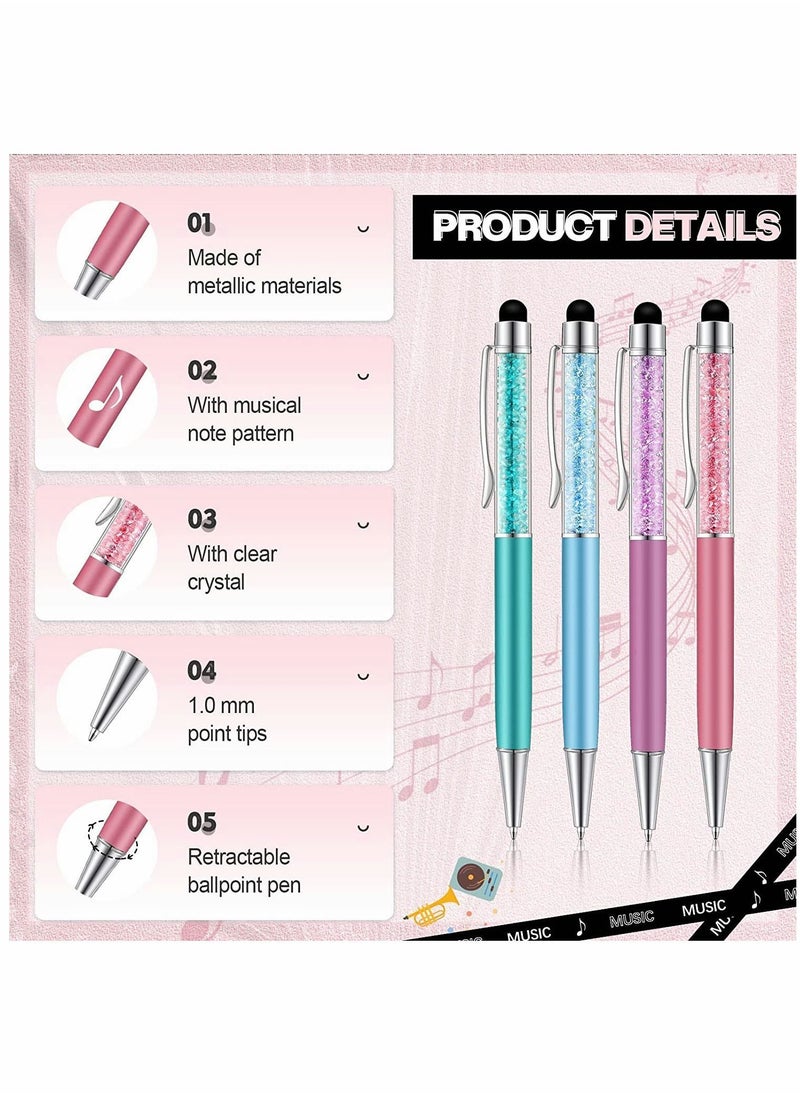 Y&D Ballpoint Pens, Advertising Pen, Rhinestone Capacitive Touch Screen for Office Pen Crystal Stylus Colleague Co-worker, 12 Pieces  - Image 4