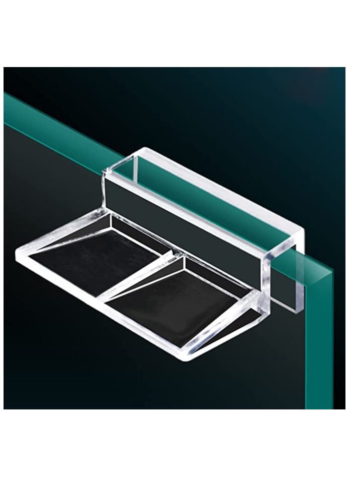 8 قطعة مشبك غطاء زجاجي لحوض السمك ، حامل دعم أكريليك شفاف ، مشابك غطاء حوض السمك ، لخزان حوض السمك (12 مللي متر) - Image 3