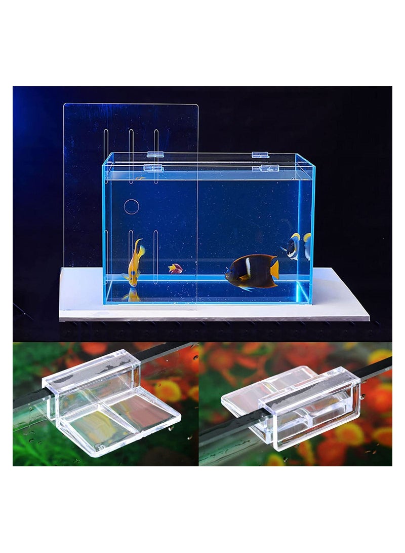 8 قطعة مشبك غطاء زجاجي لحوض السمك ، حامل دعم أكريليك شفاف ، مشابك غطاء حوض السمك ، لخزان حوض السمك (12 مللي متر) - Image 5