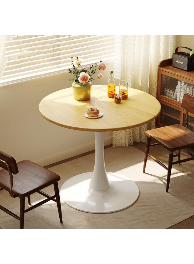 DubaiGallery طاولة جانبية دائرية، طاولة زخرفية صغيرة داخلية، طاولة جانبية خارجية، طاولة جانبية للفناء، طاولة جانبية للحديقة، طاولة جانبية بجانب السرير - Image 1