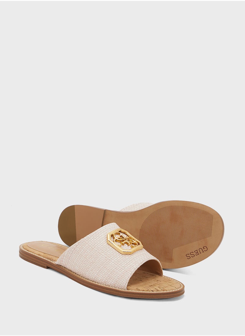 GUESS Single Strap Flat Sandals  - Image 3