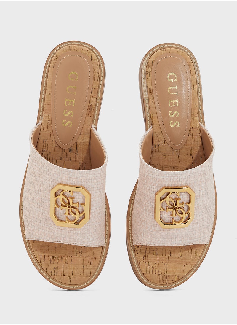 GUESS Single Strap Flat Sandals  - Image 4