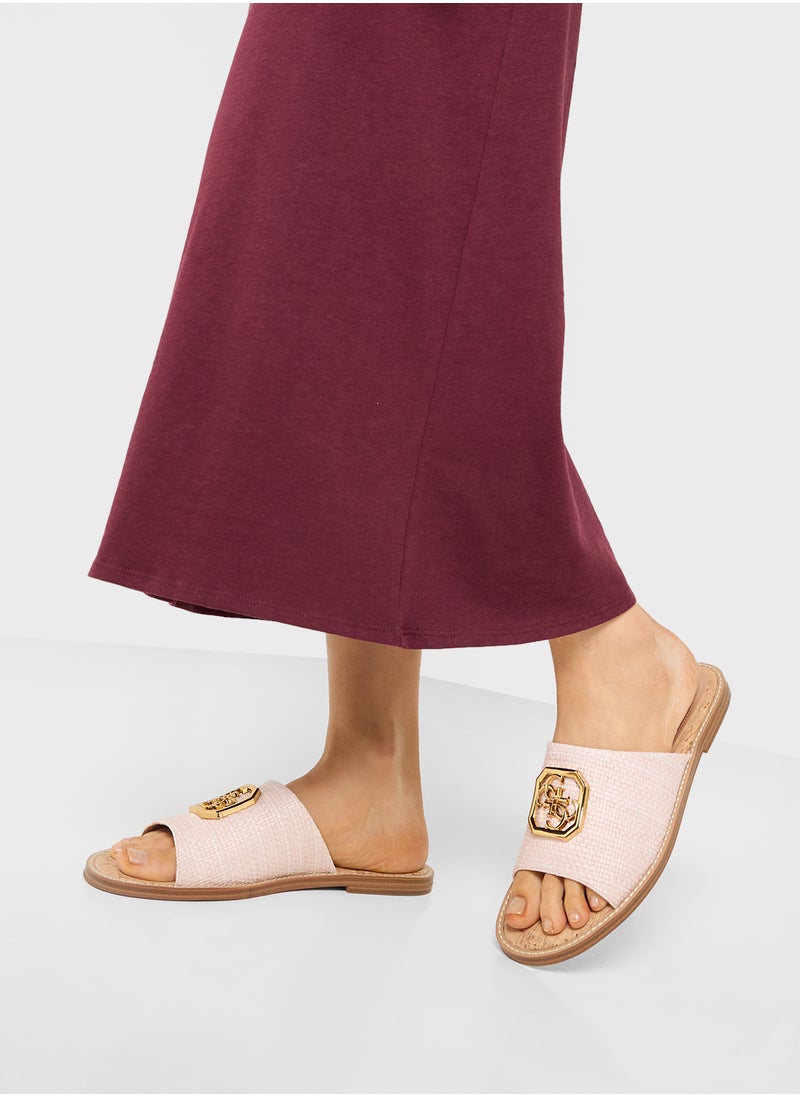 GUESS Single Strap Flat Sandals  - Image 5