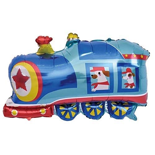 TOYXE Train Transport Theme Birthday Paper Banner Balloons Decoration Arch Making Kit of 68 Pcs - Image 3