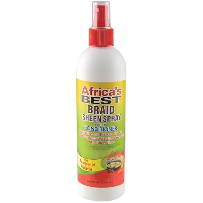 Africa's BEST BRAID SHEEN SPRAY WITH CONDITIONER 355ML - Image 1