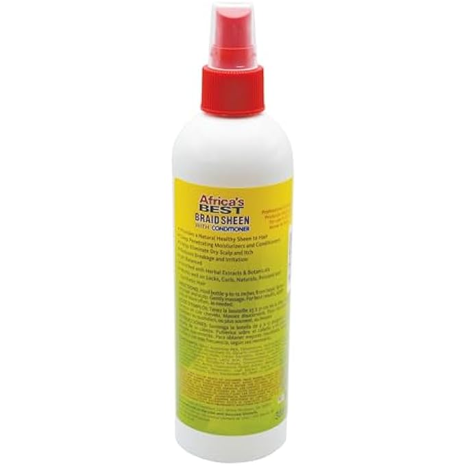 Africa's BEST BRAID SHEEN SPRAY WITH CONDITIONER 355ML - Image 2