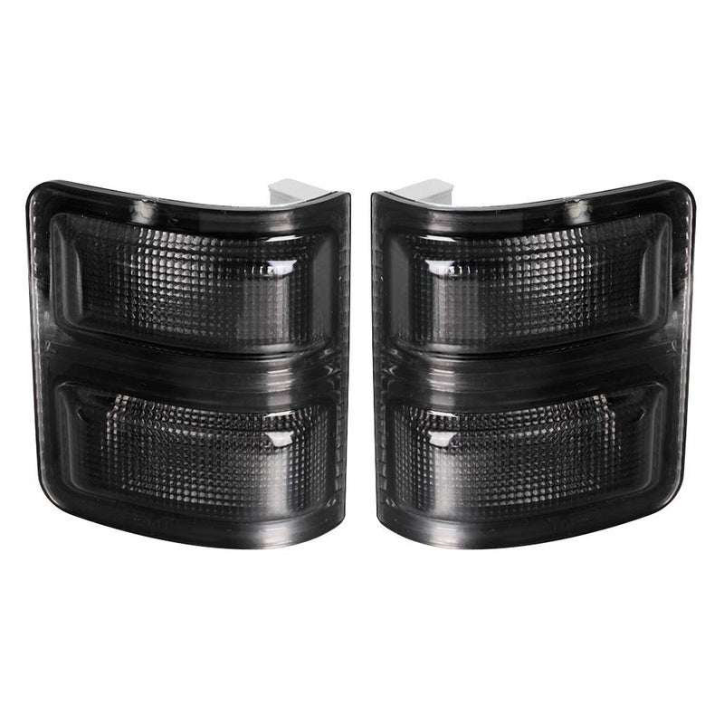 HERCOO Turn Signal Mirror Lights Lens Aftermarket Replacement Compatible with Ford F-250 F-350 F-450 Super Duty 2008-2016 (Qty:2, Smoke)