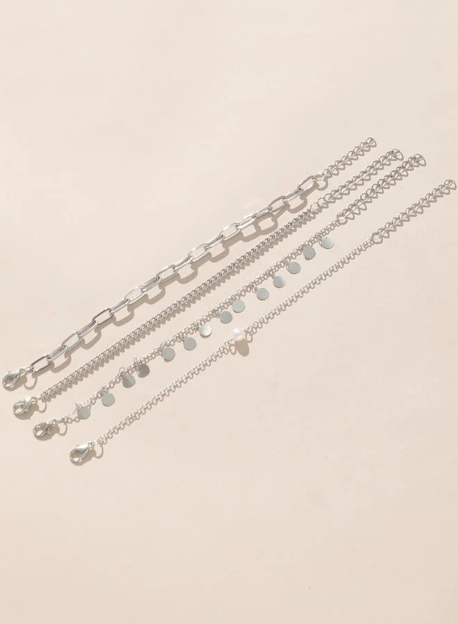 Take Two  Set of 4 - Round Drop Bracelets for Women | Best Price UAE