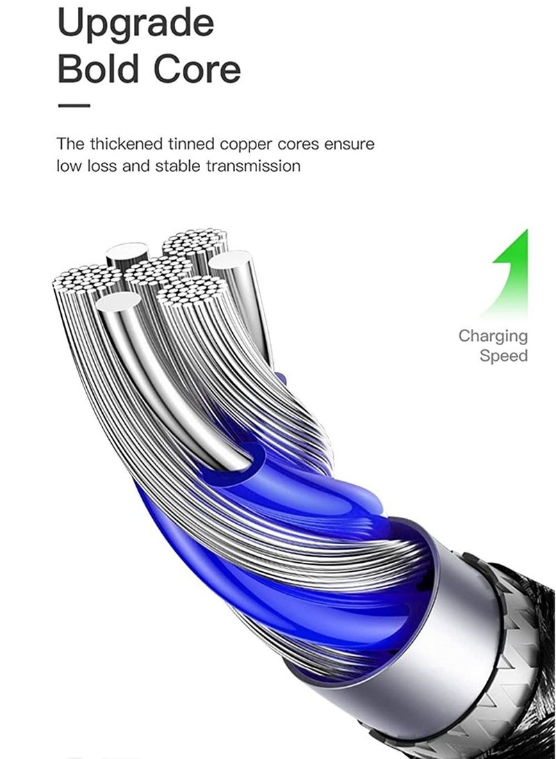 كولا كيبل الشحن السريع بمنفذ USB-C إلى منفذ USB-C بقوة 65 واط، طول 1 متر, لهاتف سامسونج جالكسي S20/S10/S9/S8 بلس/نوت 10، وهواتف هواوي وغيرها, لون أسود - Image 5