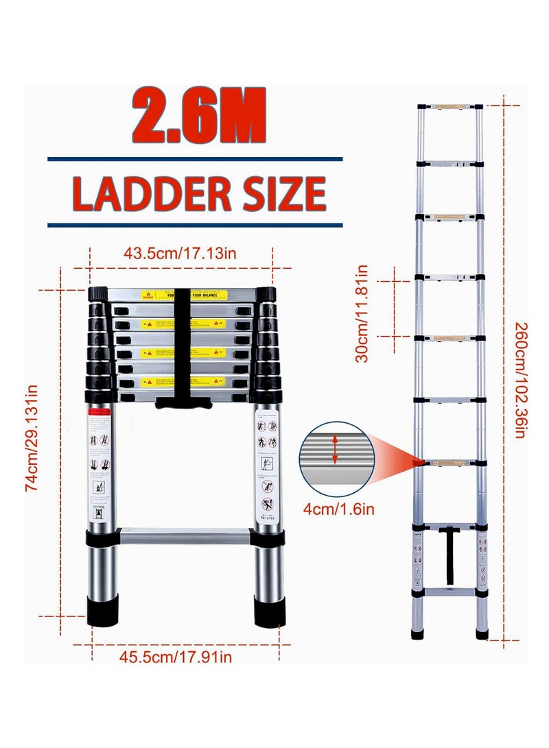 Living سلم قابل للطي بطول 260 سم - Image 3