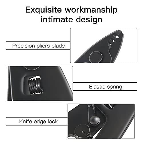 Duogalia 3PC CFS-3 Fiber Optic Stripper 3 Port Hole Fiber Optic Stripping Tool with 6" handle - Hex Key Adjustable For Jacket, Buffer, and 125μm-250μm Coating Stripping - Image 5