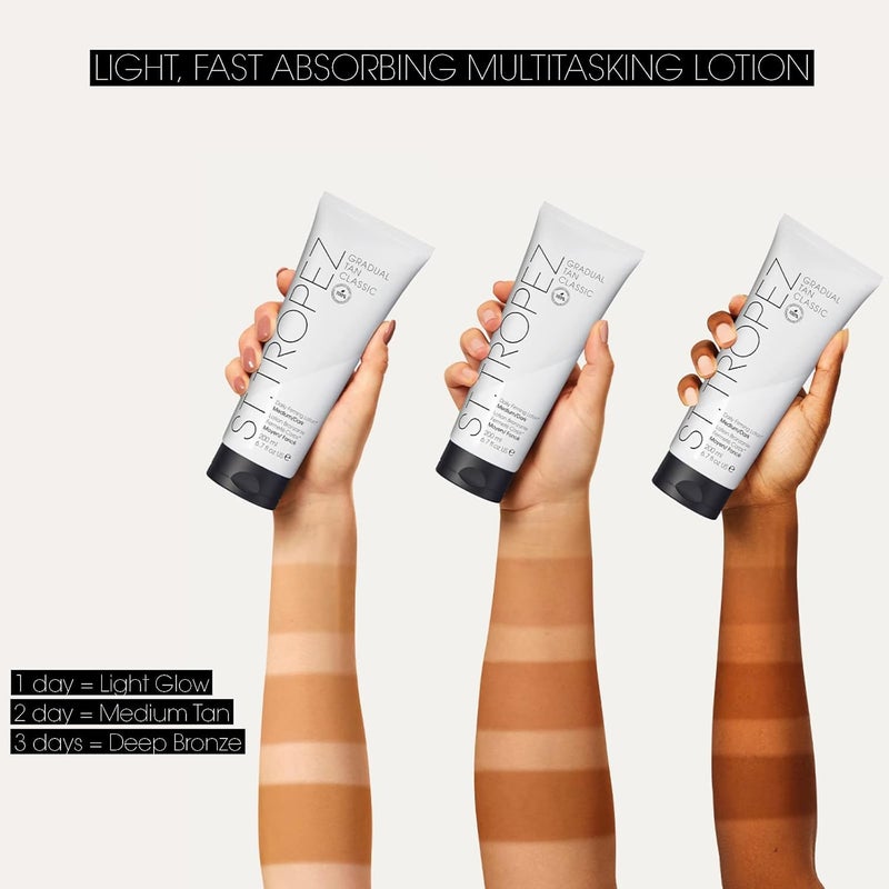 ST.TROPEZ لوسيون تان تدريجي من سانت تروبيز، مرطب تان ذاتي بتوهج مشمس، 5 فوائد للعناية بالبشرة، نباتي، طبيعي وخالي من القسوة - Image 3