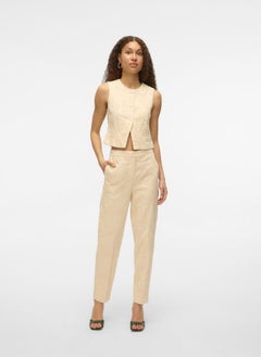 VERO MODA Embroidered High Waist Pants  - Image 5