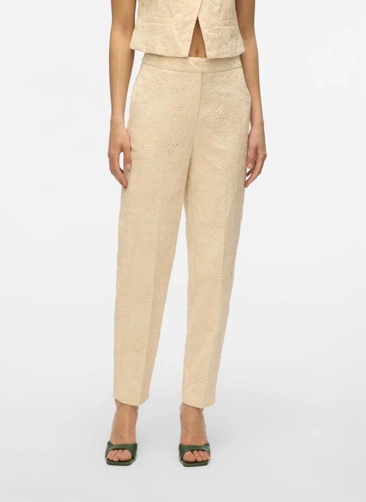 فيرو مودا Embroidered High Waist Pants