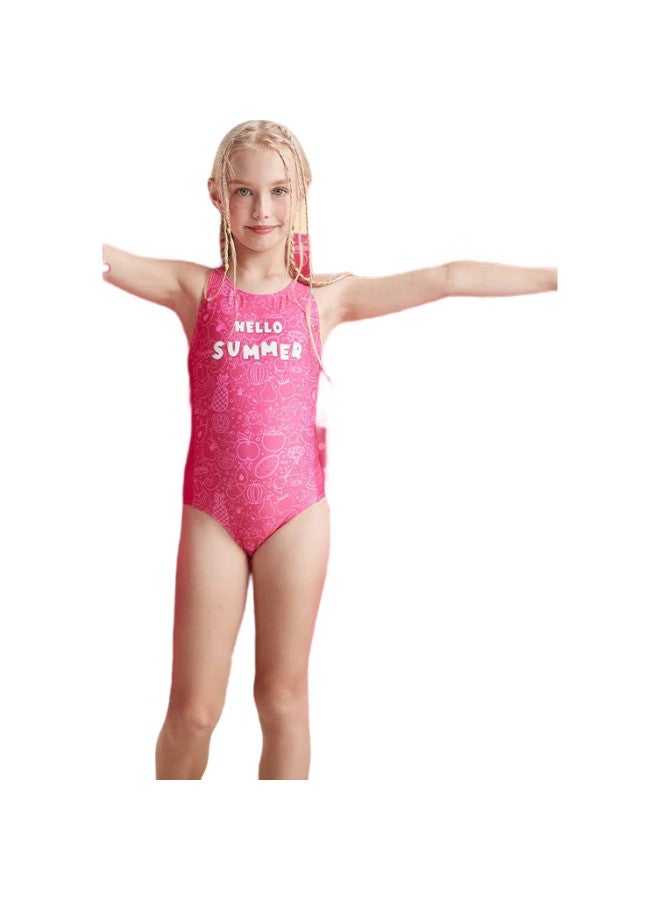 Swans Children'S Bath Towel Cape Bathrobe, Swimming Beach Towel, Cartoon Quick-Drying Absorbent Towel For Girls And Boys, Rose Red - Image 3