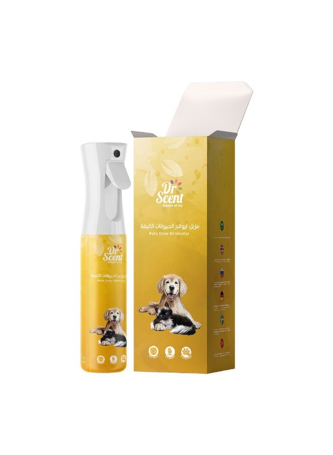 DANUBE HOME Dr Scent Fabric Spray – Long-Lasting Fabric Freshener & Odor Eliminator For Clothes, Upholstery, Curtains, Bedding, Car Interior, Home & Office Use - 300Ml Pet - Image 1