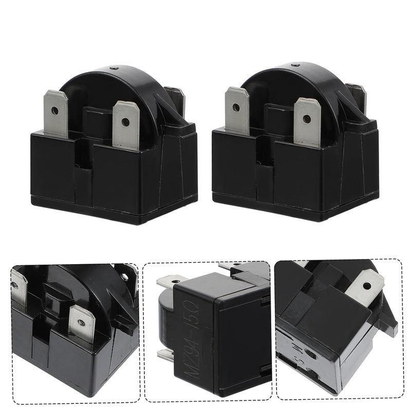 Tight fitted parts Veemoon 4pcs Compressor Starter Inserts for Refrigerators Black Ohm Stable Operation Reliable Overload Protection Suitable for Household Appliances Standard fit Universal design Global flexible sizing options User feedback upgraded quality Medium weight Wide use compliant quality KSA standard compatible design Flexible usage build Chemical free Transit damage minimized design Efficiency boosted construction Spec compliant trusted quality Low dust buildup One piece build Simple upgraded construction Simple multi-feature practical build Daily use improved quality Fine polished finish All need matching options Low maintenance Upgraded general grade quality Extra part combo compatible Repeated detach compatible build Budget global standard quality - Image 5