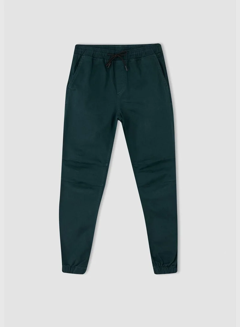 ديفاكتو Basic Tie Waist Ruched Joggers