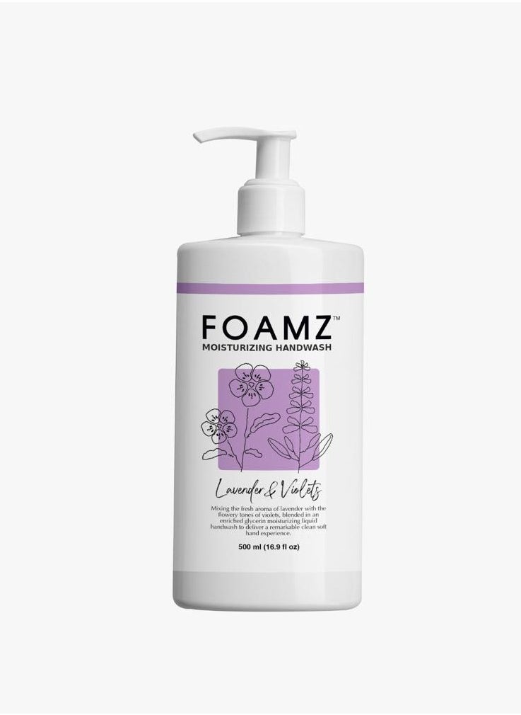 FOAMZ - Liquid Hand Wash With Lavender and Violets Scents 500 ml - Image 1
