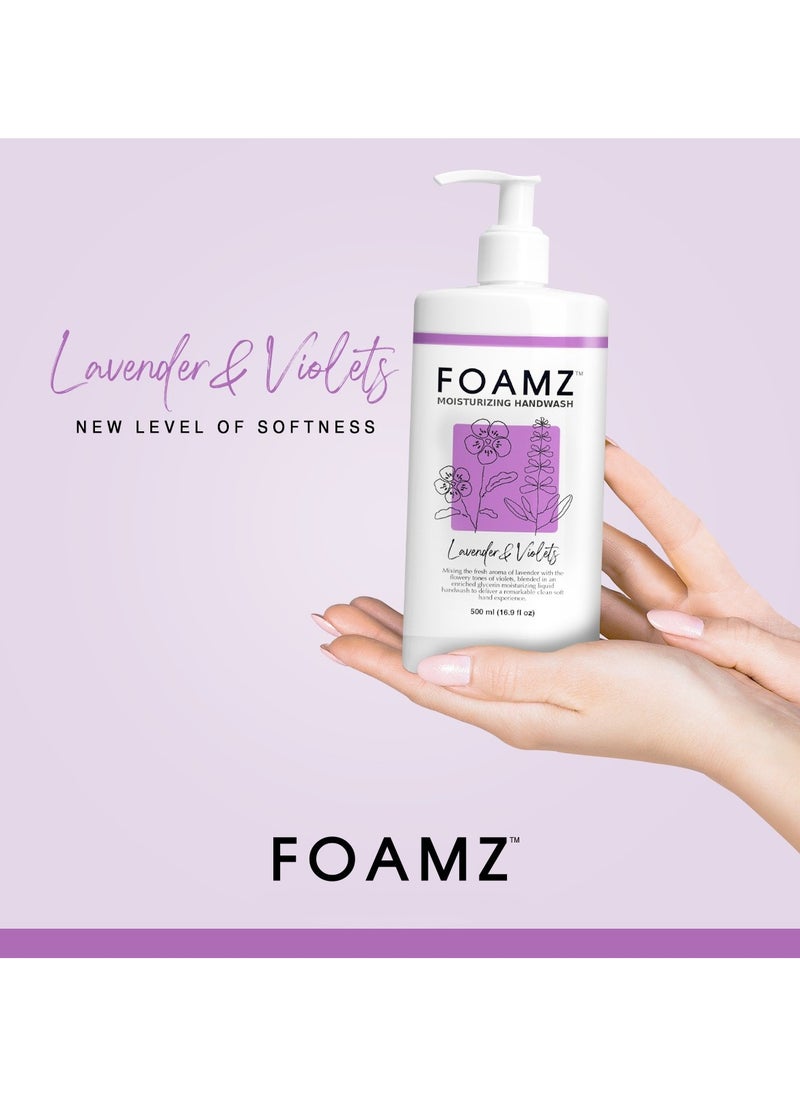 FOAMZ - Liquid Hand Wash With Lavender and Violets Scents 500 ml - Image 1