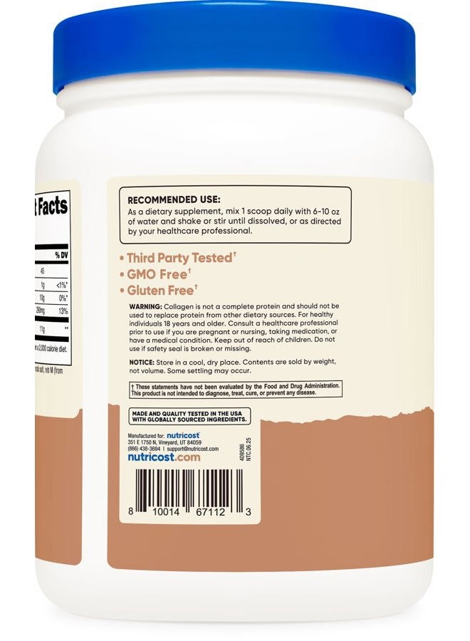 Nutricost Grass-Fed Collagen Powder 1LB (454 G) (Salted Caramel) - Grass Fed Bovine Collagen Hydrolysate - Collagen Peptides - Image 4