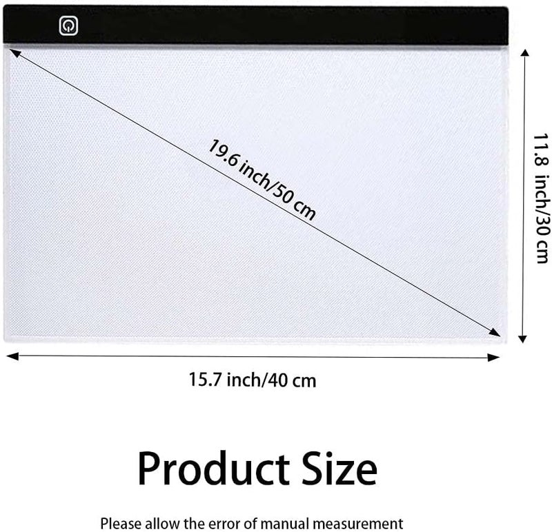 sponake A3s Light Pad Kit with Metal Stand - LED Board for Diamond Painting - USB Powered Tracing Light Box for 5D Diamonds Paint | Sketching | Drawing | Vinyl Weeding | Animation - Image 2