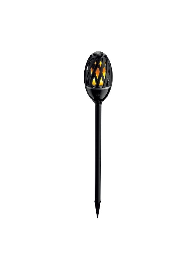 LUCECO - Lightweight and Portable Flame Effect LED Torch Black 11.5 x 15.5 x 27.3 cm LEXFLAMEBKHQ18-ASS - Image 1