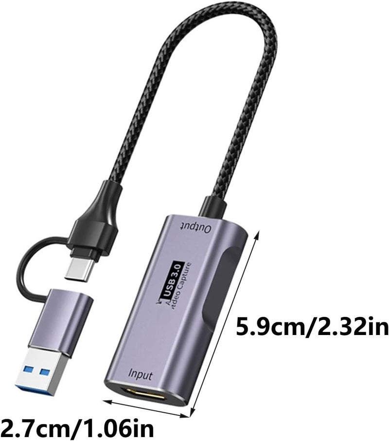 بطاقة التقاط الفيديو USB3.0 لدخول HDTV بدقة 4K60Hz مع الصوت للألعاب والبث والمؤتمرات - Image 3