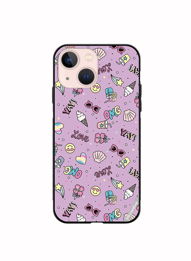 VR CREATIVE Protective Case Cover For Apple iPhone 14 Cute Star Girl Design Multicolour - Image 1