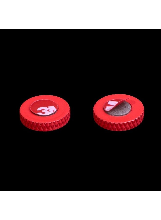 VKO Camera Soft Release Shutter Button Cap Compatible with Sony ZV-1 ZV1 RX100M7 RX100M6 RX100M5 RX100M4 RX100M3 A6000 A6100 A6300 A6400 A7R A7S A7 Flat Surface Shutter Button Cameras Red(2 Pack) - Image 2