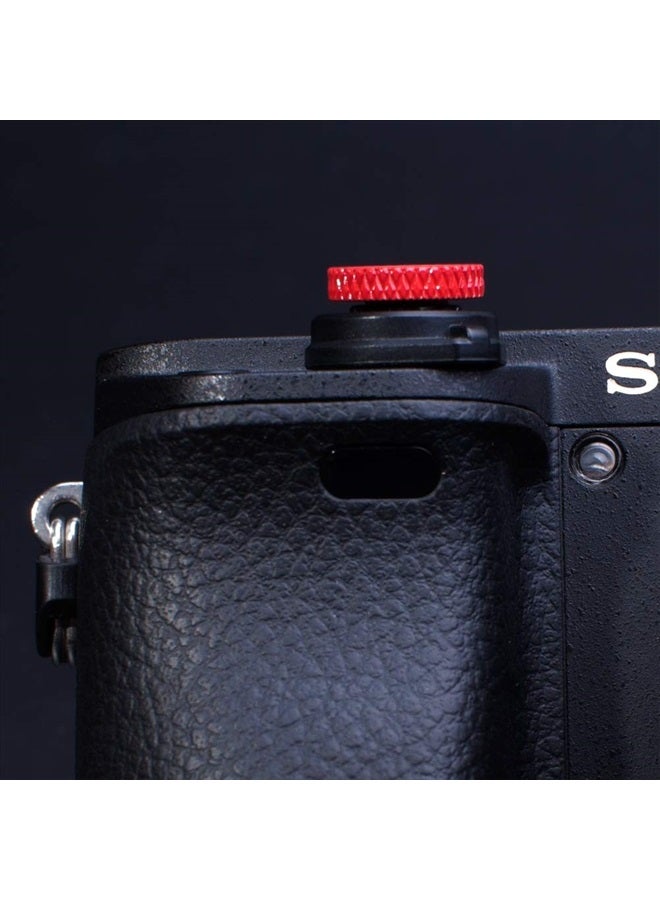 VKO Camera Soft Release Shutter Button Cap Compatible with Sony ZV-1 ZV1 RX100M7 RX100M6 RX100M5 RX100M4 RX100M3 A6000 A6100 A6300 A6400 A7R A7S A7 Flat Surface Shutter Button Cameras Red(2 Pack) - Image 4