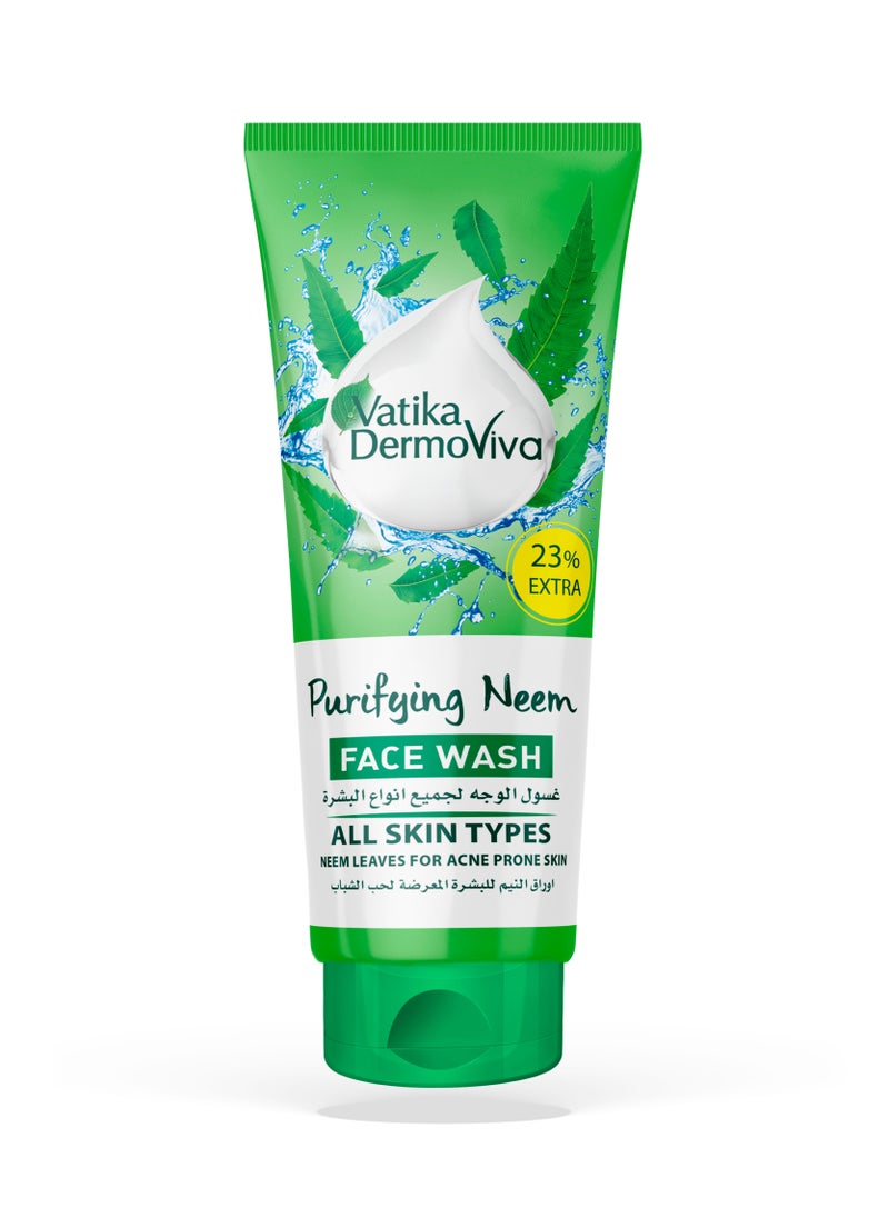 VATIKA Dermoviva Purifying Neem Face Wash - 150ml + 35ml 