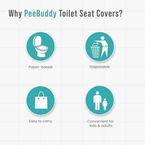 PEE BUDDY PeeBuddy Disposable Paper Toilet Seat Covers (Pack Of 60) | No Direct Contact with Unhygienic Seats| Easy To Dispose| Nature Friendly| Must Have For Women - Image 4