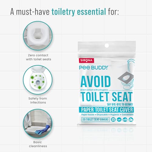 PEE BUDDY PeeBuddy Disposable Paper Toilet Seat Covers (Pack Of 60) | No Direct Contact with Unhygienic Seats| Easy To Dispose| Nature Friendly| Must Have For Women - Image 3