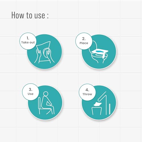 PEE BUDDY PeeBuddy Disposable Paper Toilet Seat Covers (Pack Of 60) | No Direct Contact with Unhygienic Seats| Easy To Dispose| Nature Friendly| Must Have For Women - Image 5
