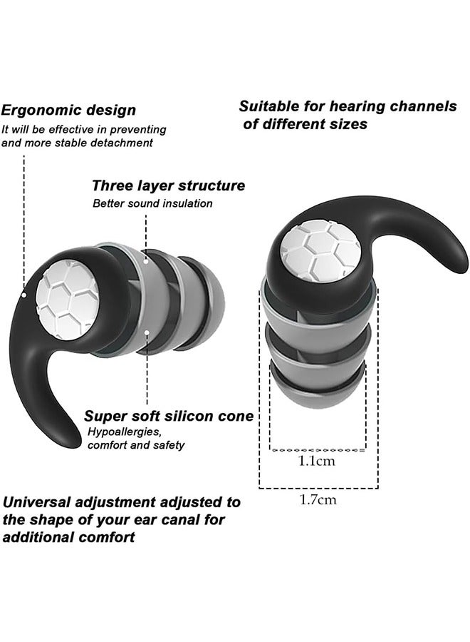 Flushrenic Swimming Ear Plugs, Soundproof Sleep Earplugs,for Sleeping,Swimming,Study, Work&Focus - Image 2